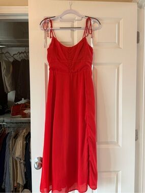 strappy plunge corset maxi dress abercrombie ayeciara on LTK